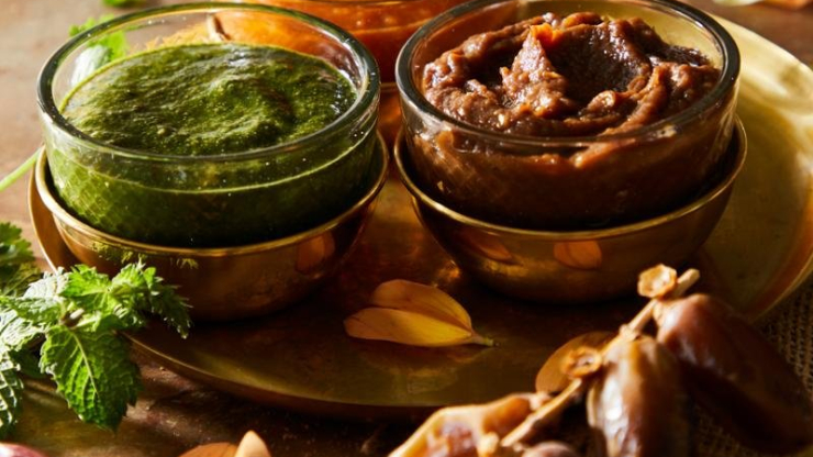 Indické chutney z máty a koriandru - recept pro varný mixér Tefal Perfectmix Cook
