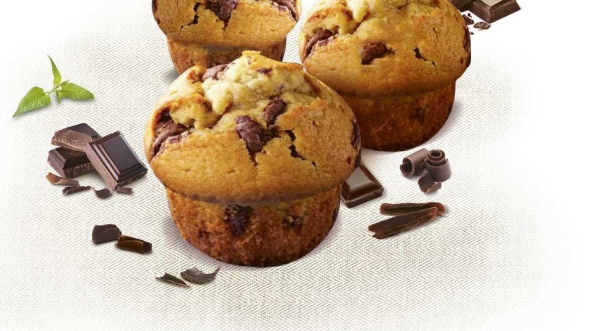 Domácí měkkoučké muffiny s čokoládovými lupínky - recept pro Tefal Easy Fry Oven & Grill
