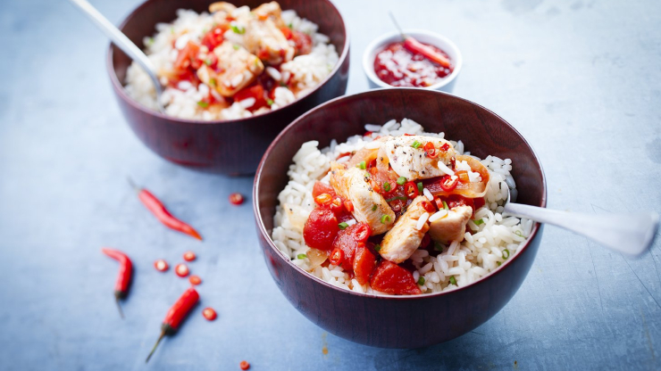 Kreolské kuřecí kari - recept v chytrém multifunkčním hrnci Tefal Cook4me+