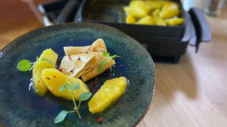 Lívance s ananasem - recept pro vysokorychlostní mixér Perfectmix Cook