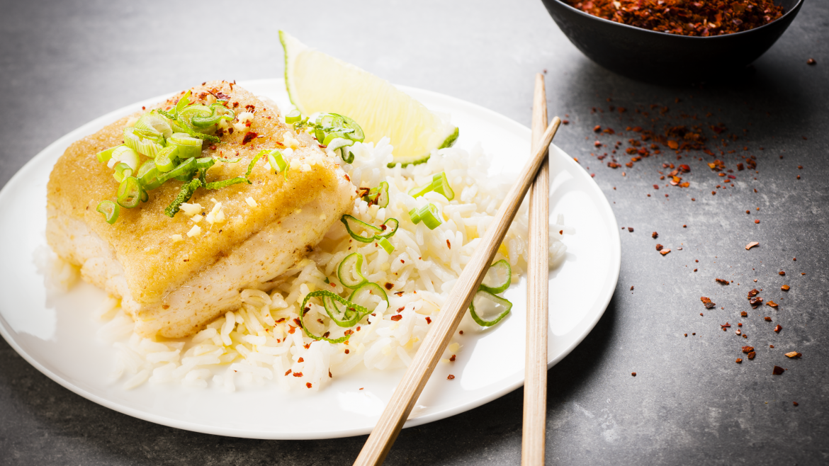 Vietnamská ryba s mandlovou krustou - recept v chytrém multifunkčním hrnci Tefal Cook4me+