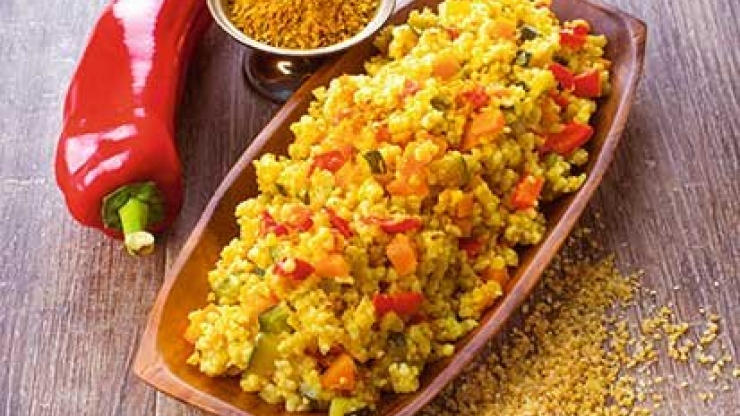 Bulgur se zeleninou - recept pro varný kuchyňský robot Tefal Click and Cook
