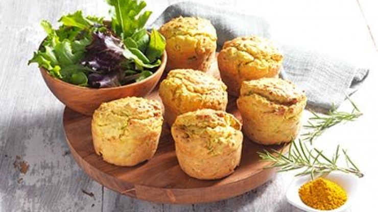 Cuketové muffiny s rozmarýnem - recept pro varný kuchyňský robot Tefal Click and Cook