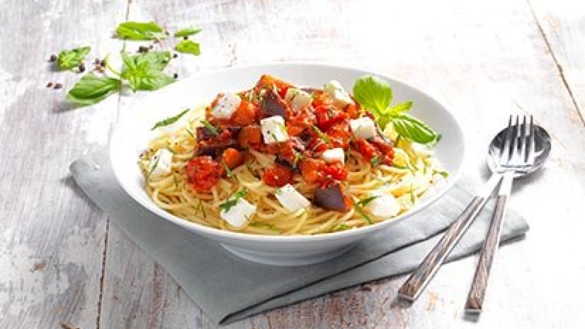Špagety alla norma - recept pro varný kuchyňský robot Tefal Click and Cook