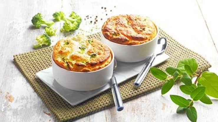 Brokolicové suflé s kozím sýrem - recept pro varný kuchyňský robot Tefal Click and Cook