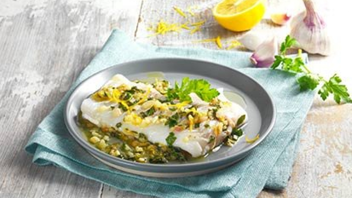 Rybí filé s česnekem a citronem - recept pro varný kuchyňský robot Tefal Click and Cook
