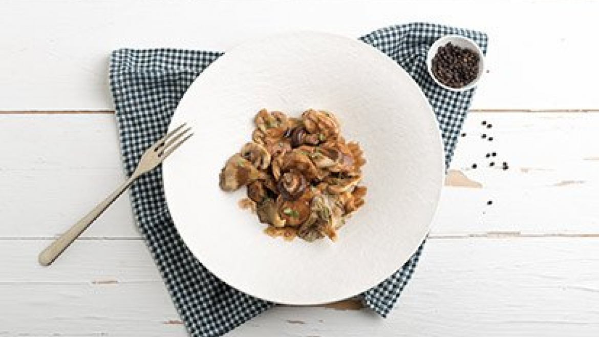 Kuře s houbami a balzamikovým octem - recept pro varný kuchyňský robot Tefal Click and Cook