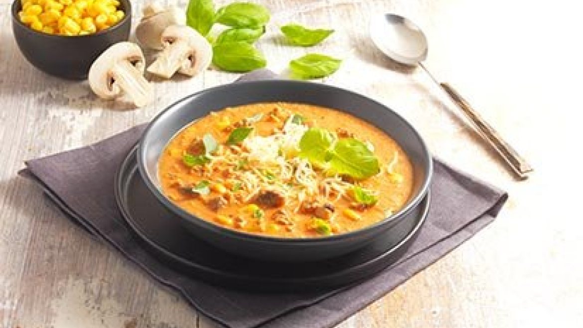 Pizza polévka - recept pro varný kuchyňský robot Tefal Click and Cook
