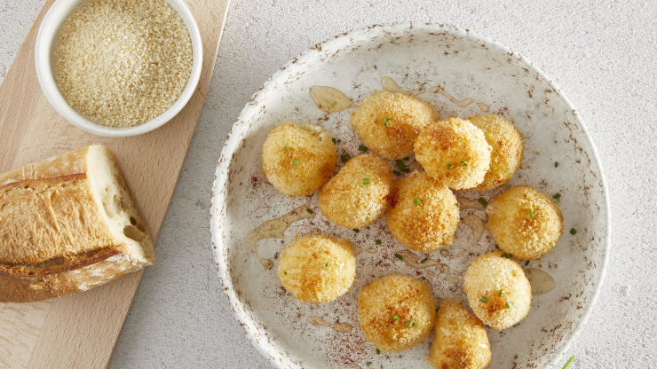 Kuličky z kozího sýra s medem - recept pro horkovzdušnou fritézu #zerowaste