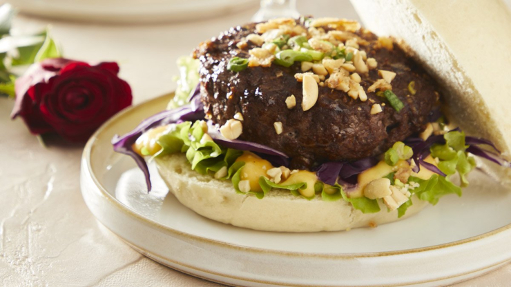 Bao burger - valentýnský recept pro horkovzdušnou fritézu Tefal Easy Fry&Grill 2in1 Precision