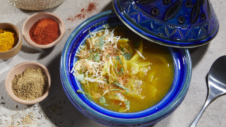 Orientální cibulová polévka - valentýnský recept pro stolní multifunkční mixér Tefal Perfectmix Cook Steam