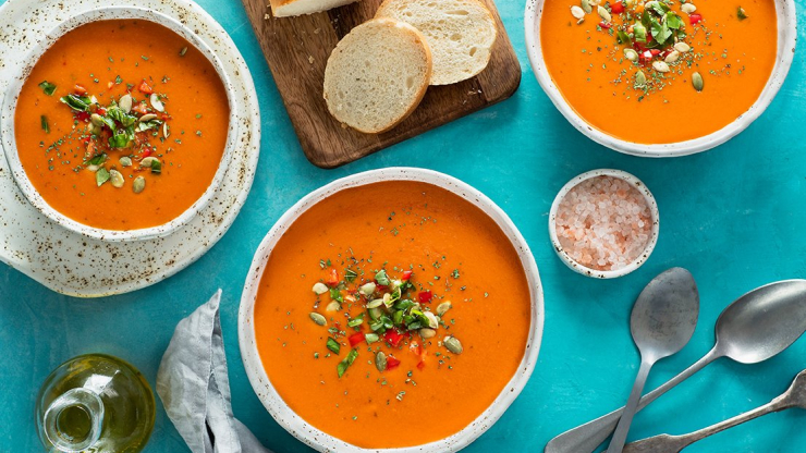 Gazpacho - studená polévka - recept pro varný mixér Tefal Perfectmix Cook