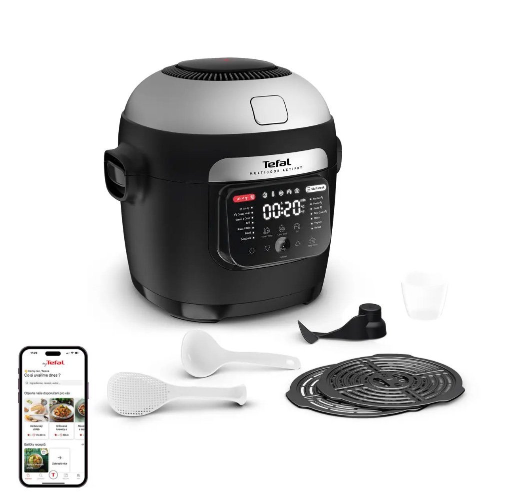 MY741CF0 Multicook Actifry multifunkční hrnec a horkovzdušná fritéza Tefal
